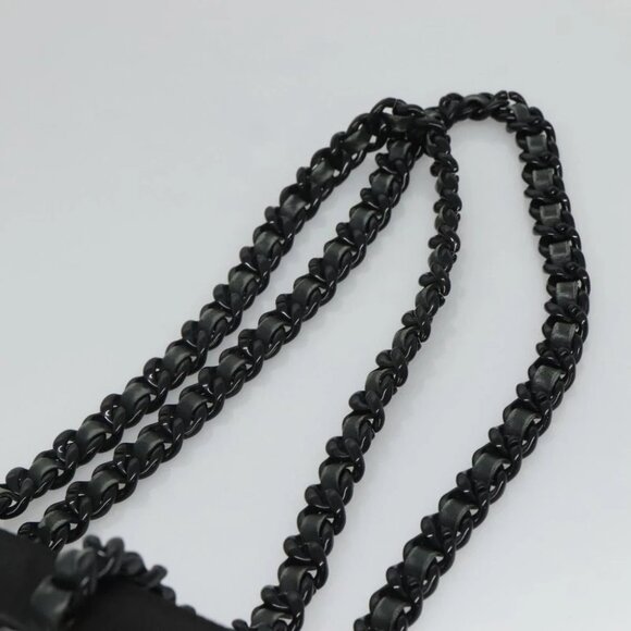 PRADA Chain Shoulder Bag Nylon Black - Picture 10 of 15